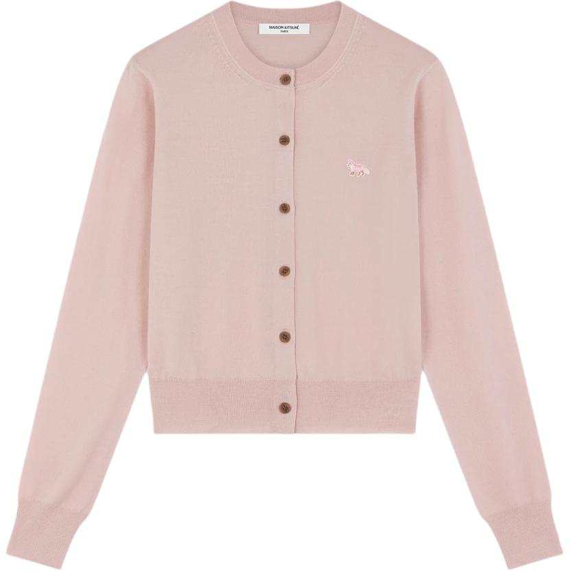 Maison Kitsune Baby Fox Patch Knitted Cardigan