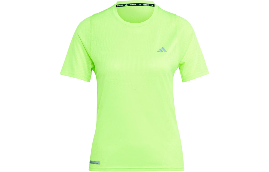 Adidas Adidas Drop Shoulder Sleeve T Shirt Women's Lime Green Japan Version