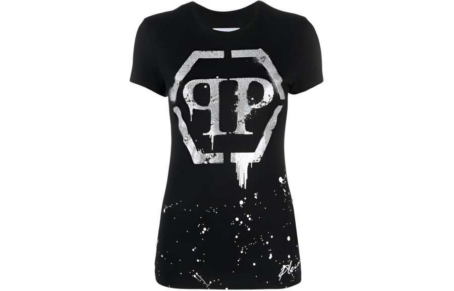 Philipp Plein crystal-embellished logo T-shirt