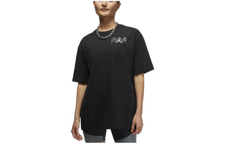 Jordan Jordan Drop Shoulder Sleeve T Shirt Women's Black