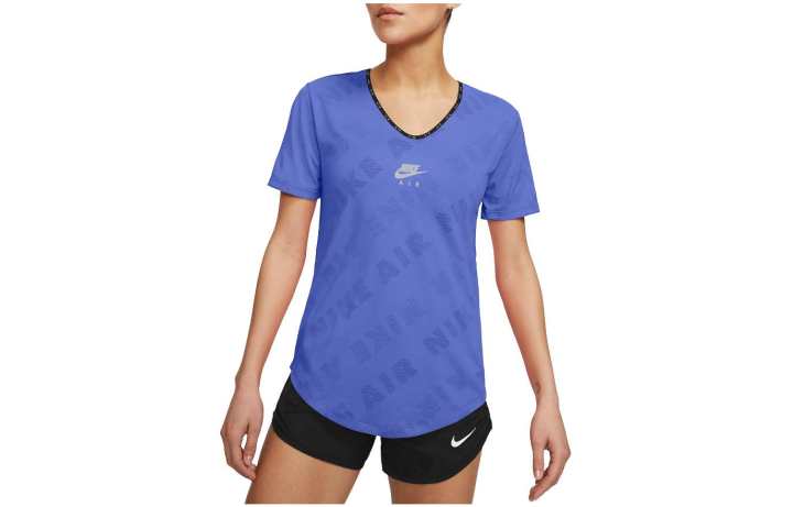 Nike Nike T Shirts Women's Blue Crew Neck Moderate Straight Fit