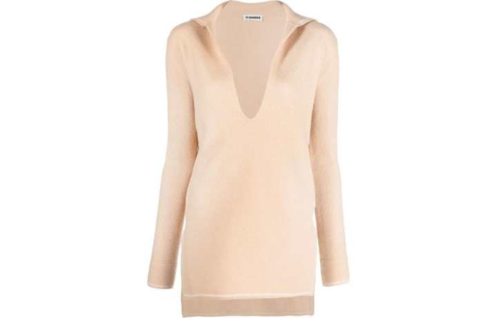 JIL SANDER JIL SANDER V Neck Long Sleeved Jumper