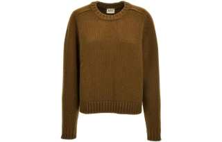 KHAITE Sweaters Women's Brown Yellow Crew Neck Moderate Other