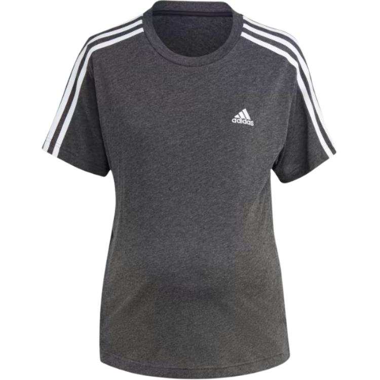 Adidas Adidas T Shirts Women's Gray Crew Neck Moderate Straight Fit
