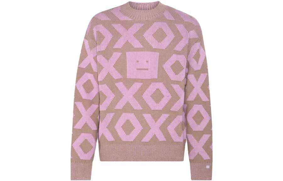Acne Studios Acne Studios Face Logo Intarsia Sweater