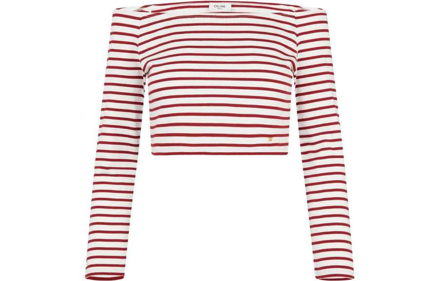 CELINE SS22 T Shirt Women's Burgundy