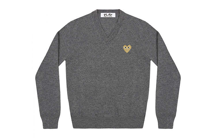 CDG Play CDG Play Sweater Women's Medium Gray