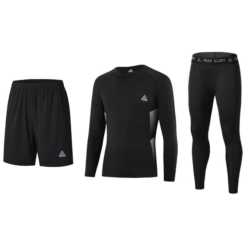 PEAK PEAK Running Clothing Sets Unisex Black