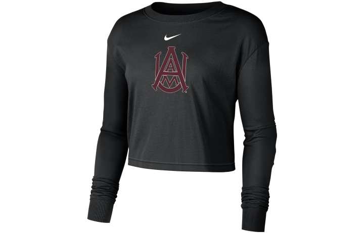 Nike Nike Crop Tops Women's Black Crew Neck Moderate