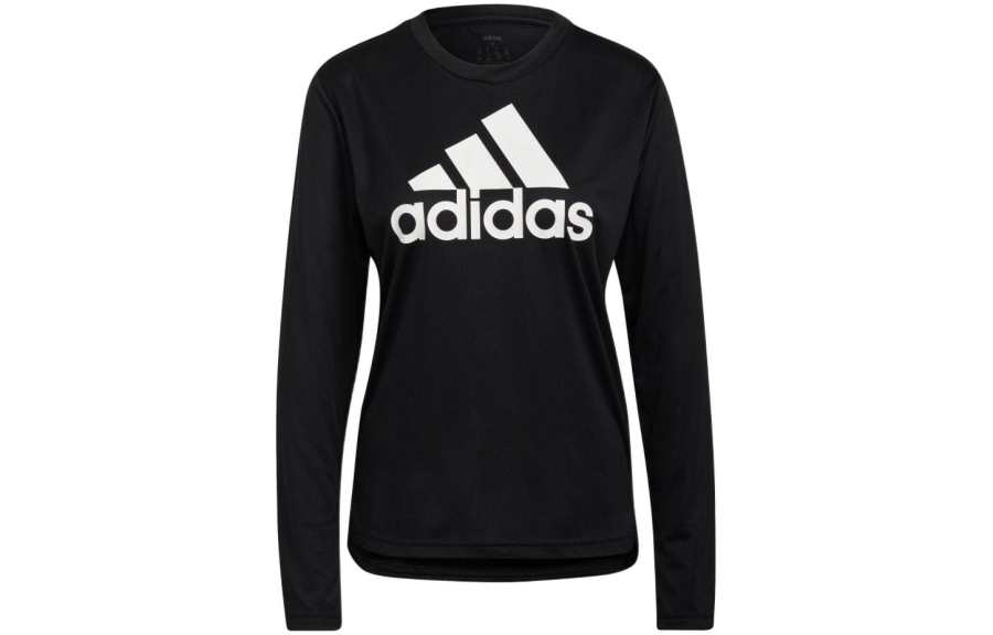 Adidas Adidas T Shirts Women's Black Crew Neck Moderate Straight Fit