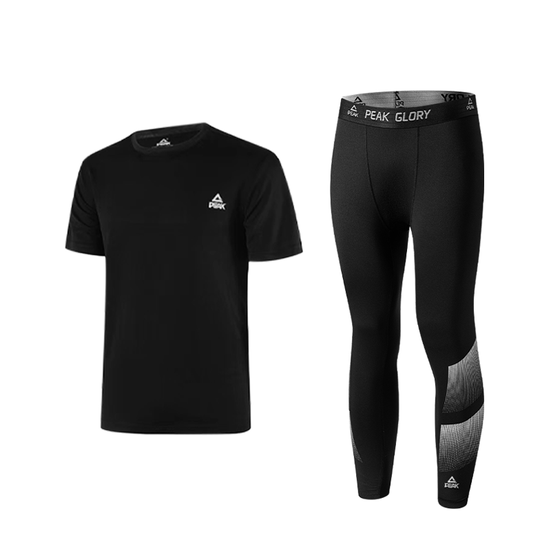 PEAK PEAK Running Clothing Sets Unisex Black