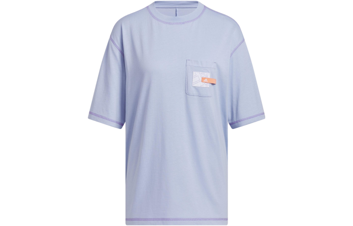 Adidas Adidas Short Sleeved T Shirts Women's Blue Japan Version