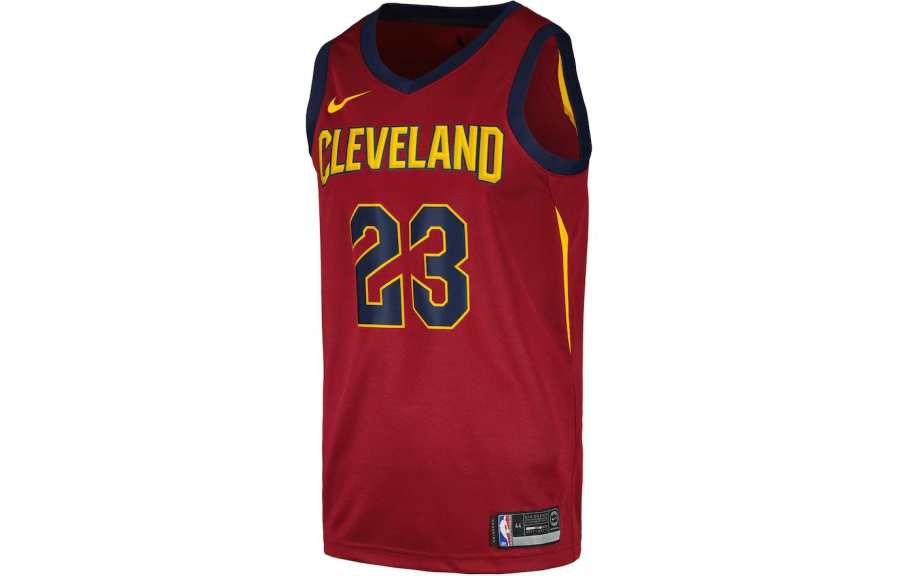 Nike Nike Basketball Jersey Cleveland Cavaliers, LeBron James SW Embroidery Fan Edition Men's Burgundy
