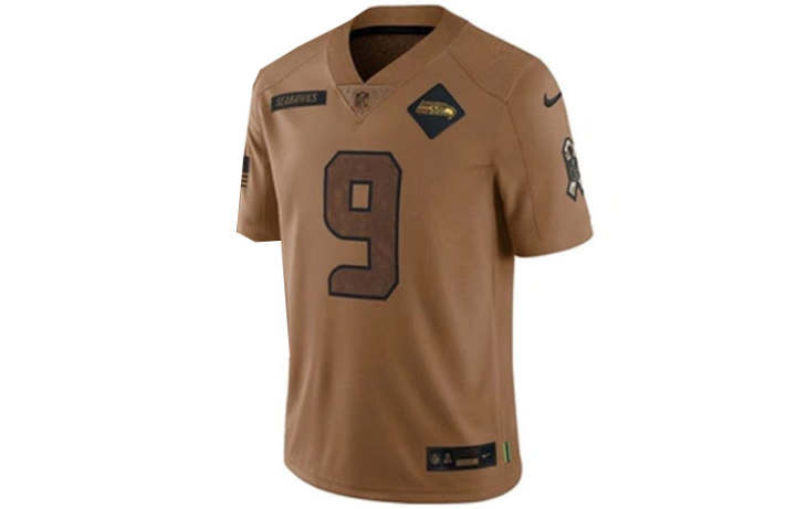 Nike Nike Dri Fit Nfl Limited Rugby Jersey Seattle Seahawks Men's Brown