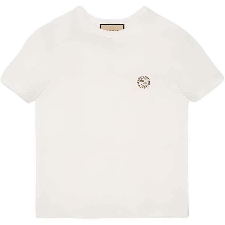 GUCCI Embellished Logo Crewneck T-Shirt