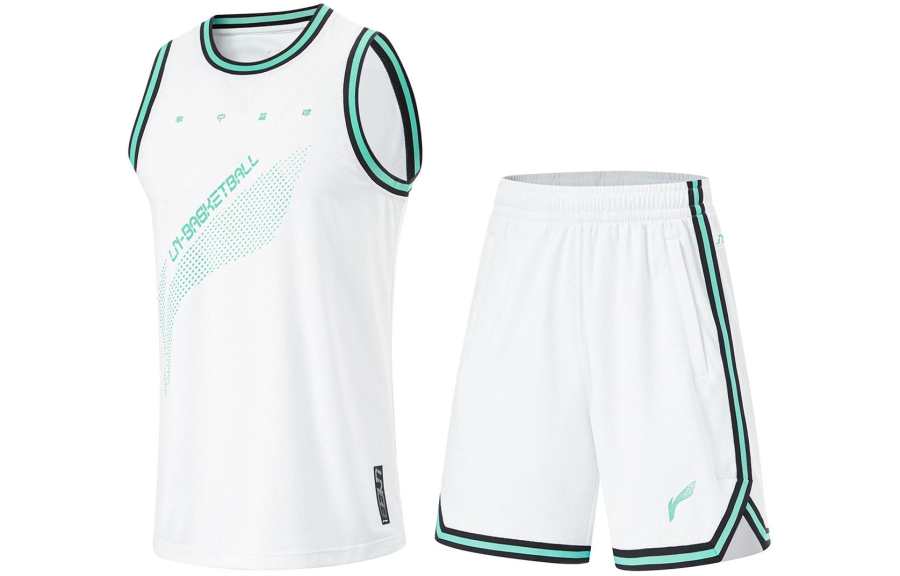 Li-Ning Li Ning CBA Basketball Suit Men's Standard White