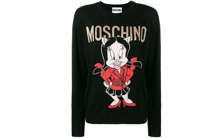 MOSCHINO Loose Fit Sweater Women's Black