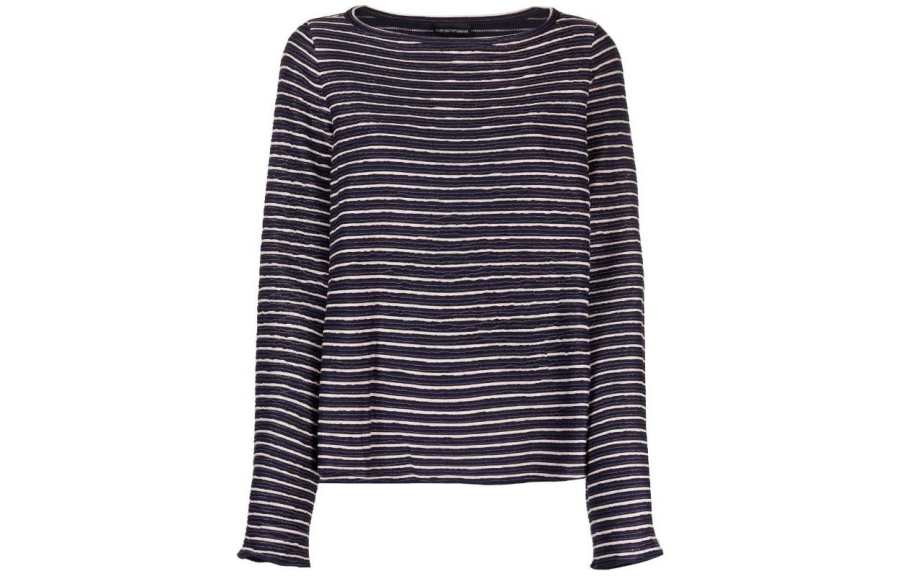 EMPORIO ARMANI 【Best of: PromotionsPrevious Season】striped long-sleeve jumper