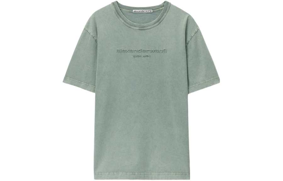 Alexander Wang Logo embroidered Cotton T shirt