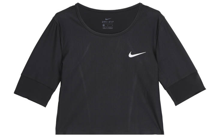 Nike Nike Crop Tops Women's Black Crew Neck Thin