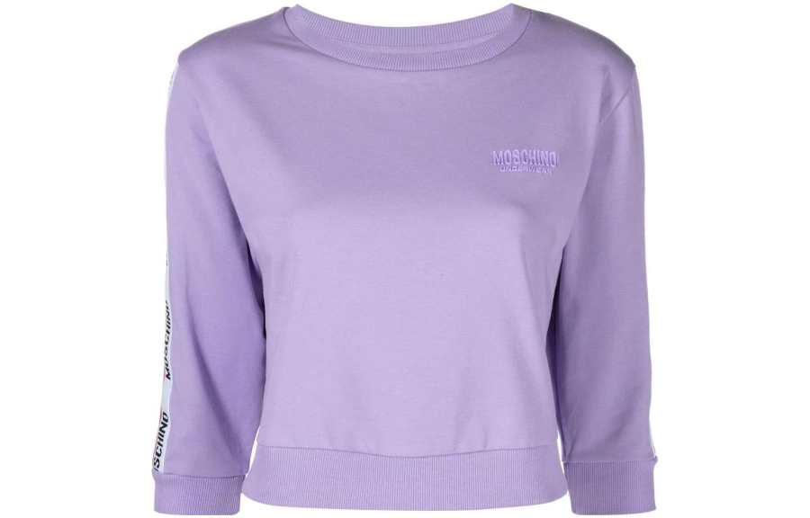 MOSCHINO Sweaters Women's Purple Crew Neck Moderate Other