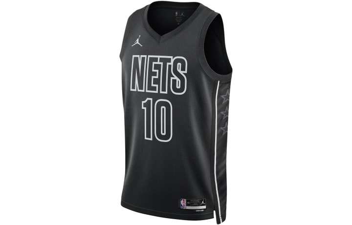 Jordan Jordan Brooklyn Nets Statement Edition Soccer Jersey Brook Nets Men's Black