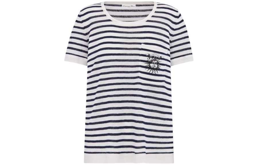 DIOR SS24 T Shirt Women's Marine Blue