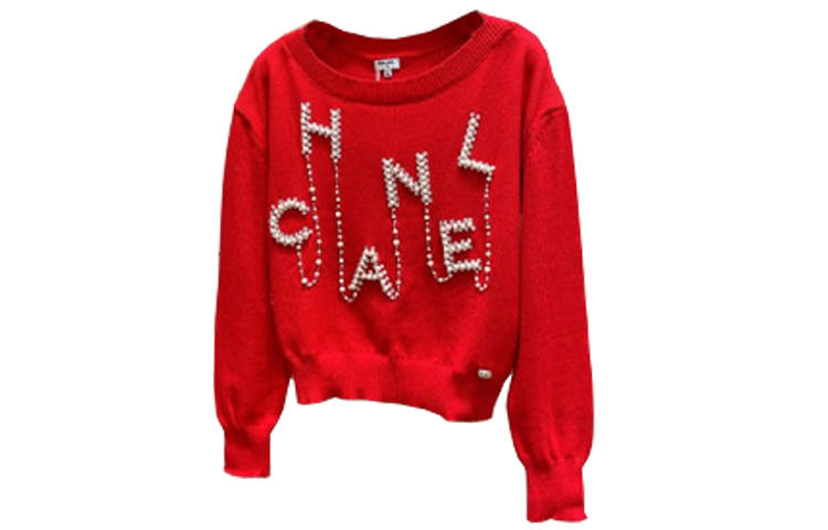 CHANEL SS21 Sweater Women's Red