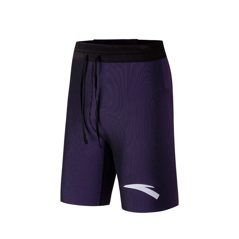 ANTA Anta Running Shorts Men's Basic Black/Palace Purple 2