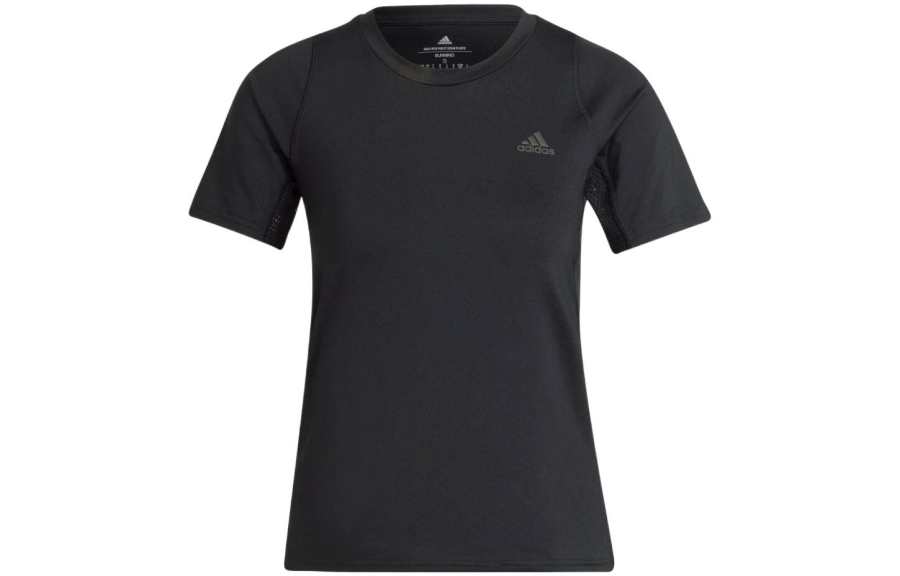 Adidas Adidas T Shirts Women's Black Crew Neck Moderate Straight Fit