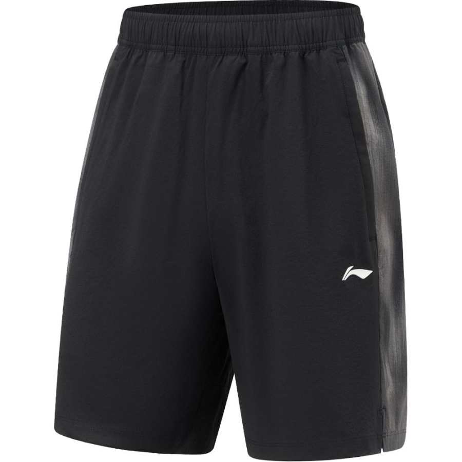 Li-Ning Li Ning Fitness Series Sports Shorts Men's Black/Black All Over Print