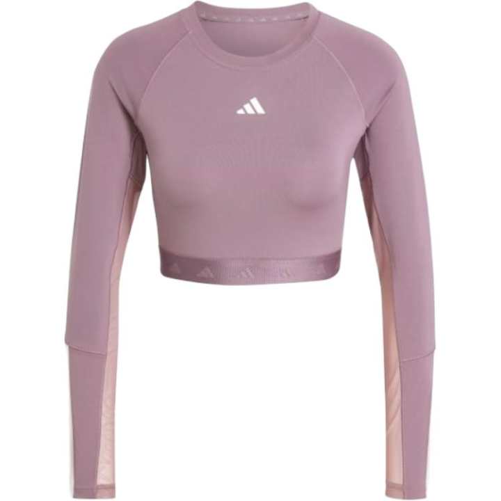 Adidas Adidas Free Shipping With AdiClub Hyperglam Training Cropped Long Sleeve Tee