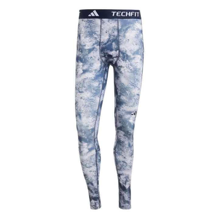 Adidas Adidas Free Shipping With AdiClub Techfit Training Allover Print Long Tights