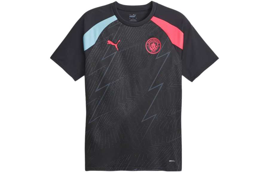 PUMA Manchester City Manchester City Prematch Jersey Soccer Jersey Men's Black