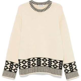 LOW CLASSIC Patterned-jacquard Sweater
