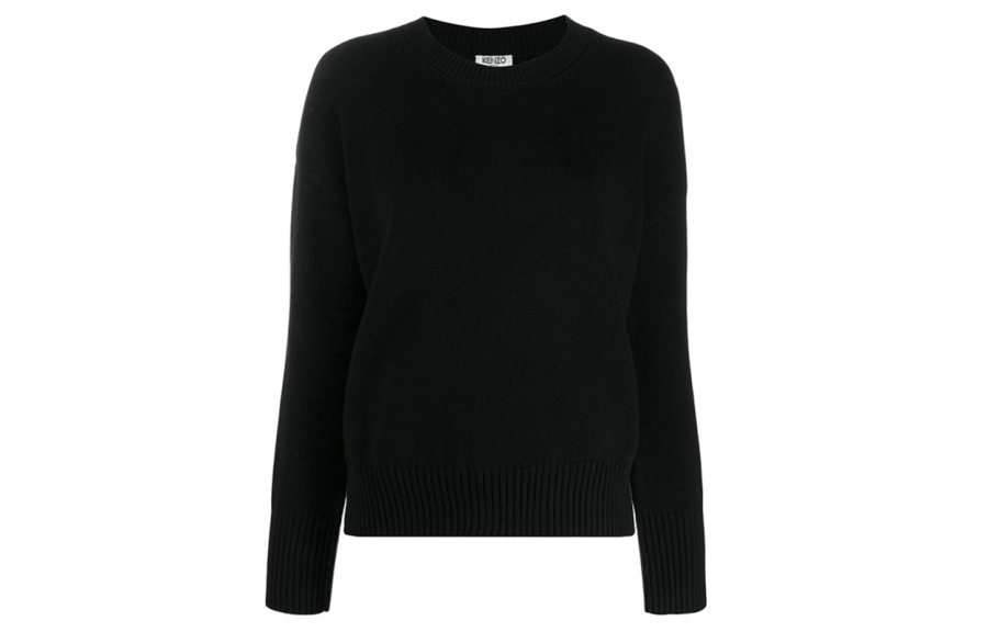 KENZO Sweaters Women's Black Crew Neck Thickened Other