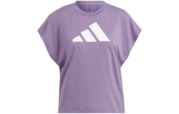 Adidas Adidas Regular T Shirt Women's Purple Japan Version