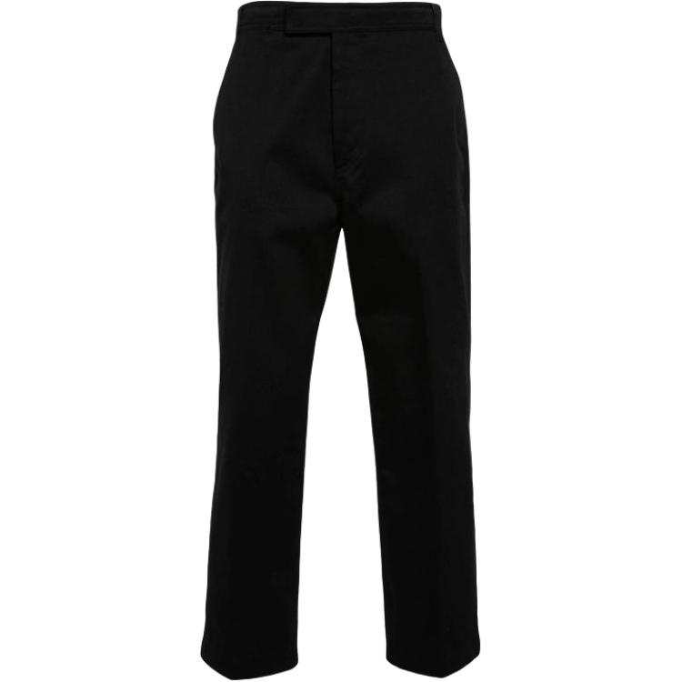 THOM BROWNE Pressed Crease Tapered Leg Chinos