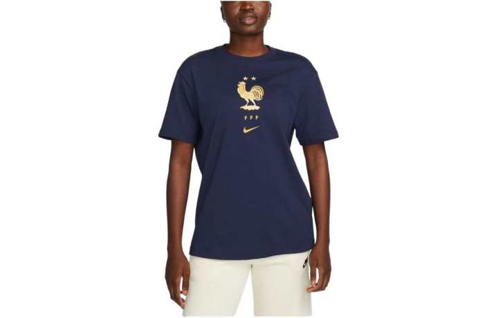 Nike Nike T Shirts Women's Blue Crew Neck Moderate Straight Fit