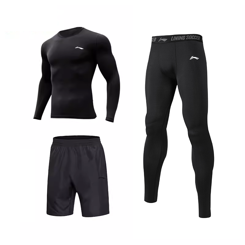 Li-Ning Li Ning Fitness Sets Men's Crew Neck Moderate