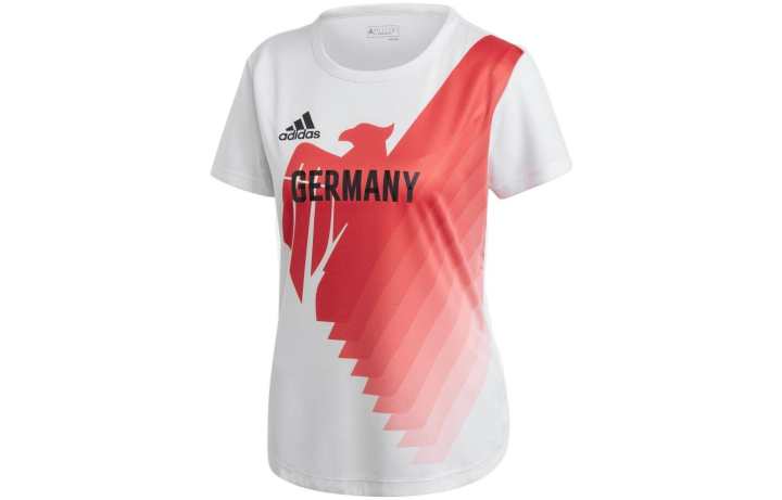 Adidas Adidas T Shirts Women's White Crew Neck Moderate Straight Fit
