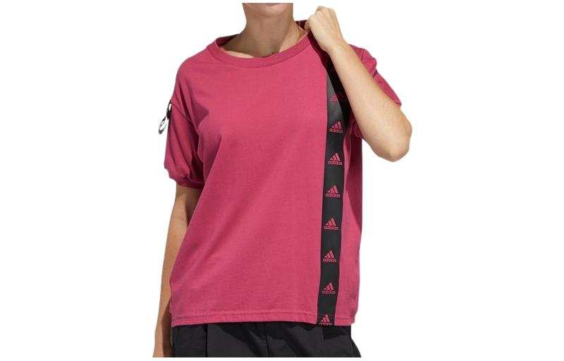 Adidas Adidas Drop Shoulder Sleeve T Shirt Women's Pink