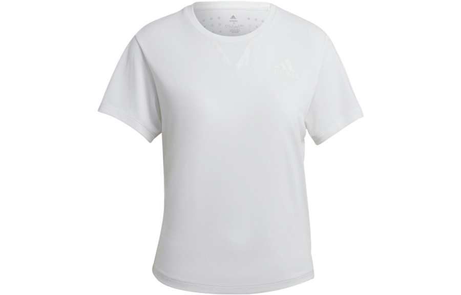 Adidas Adidas T Shirts Women's White Crew Neck Moderate Straight Fit