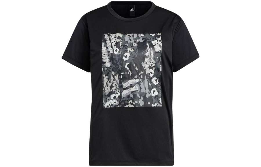 Adidas Adidas Drop Shoulder Sleeve T Shirt Women's Black