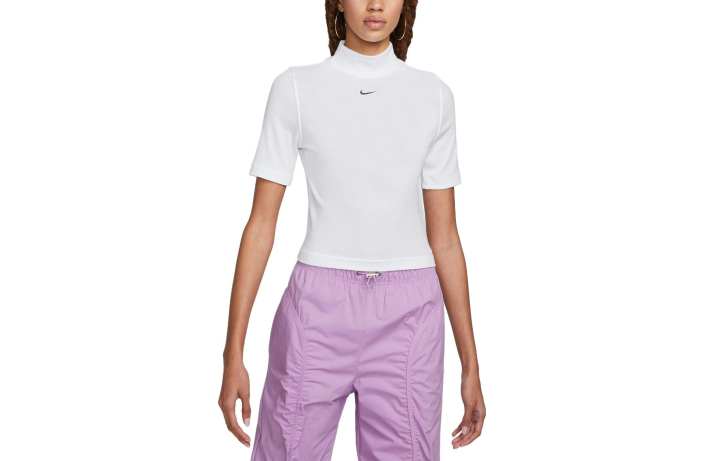 Nike Nike Crop Tops Women's White Turtleneck Moderate