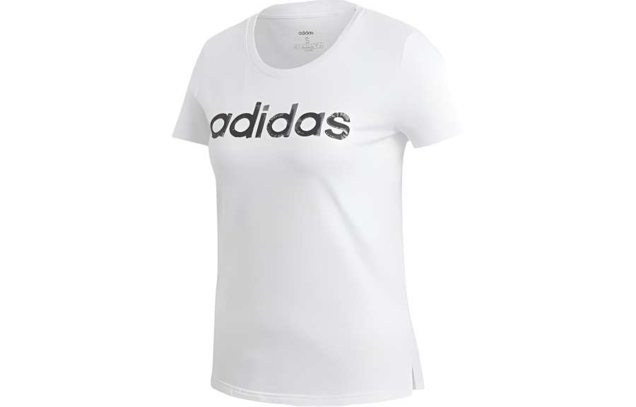 Adidas Adidas T Shirts Women's White Crew Neck Moderate Straight Fit