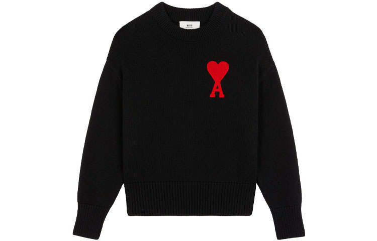 AMIPARIS AMIPARIS Crewneck Sweater 'Black/Red'