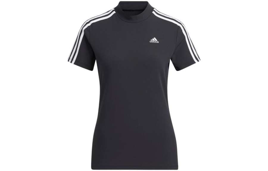 Adidas Adidas T Shirts Women's Black Crew Neck Moderate Straight Fit