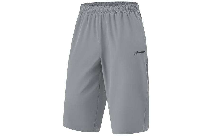 Li-Ning Li Ning Fitness Series Sports Shorts Men's Shadow Gray