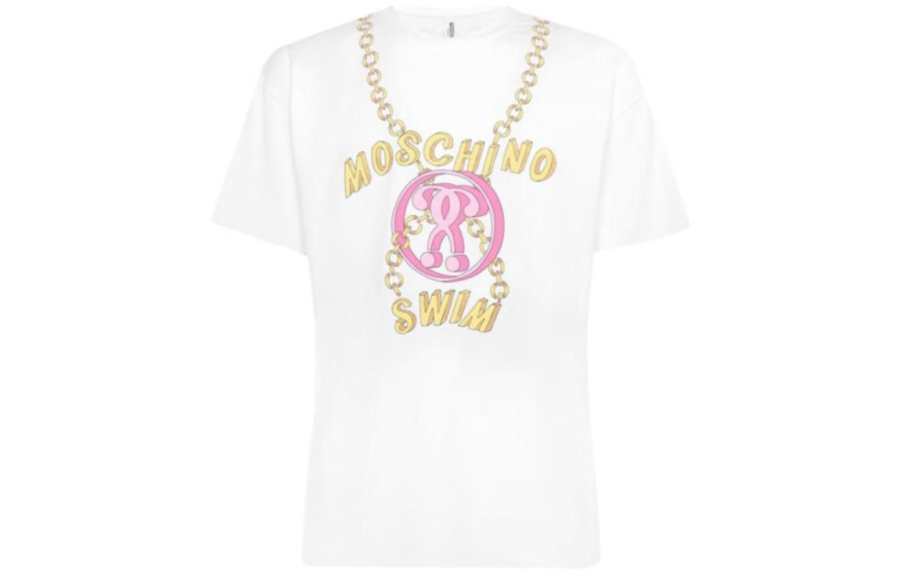 MOSCHINO T Shirts Women's White Crew Neck Moderate